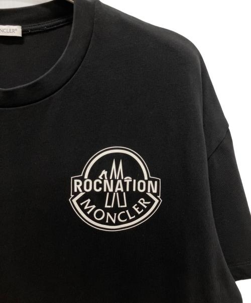 MONCLER（モンクレール）MONCLER (モンクレール) ロゴTシャツ ブラック サイズ:Lの古着・服飾アイテム