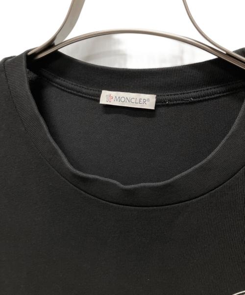 MONCLER（モンクレール）MONCLER (モンクレール) ロゴTシャツ ブラック サイズ:Lの古着・服飾アイテム