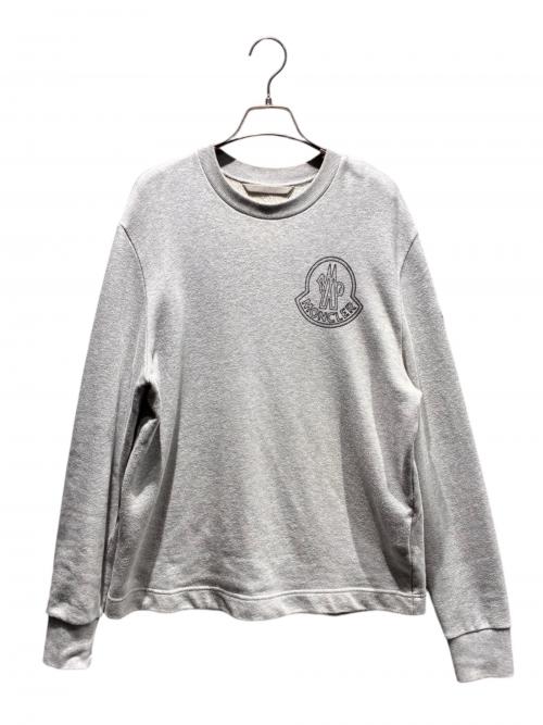 MONCLER（モンクレール）MONCLER (モンクレール) ロゴスウェット グレー サイズ:Mの古着・服飾アイテム