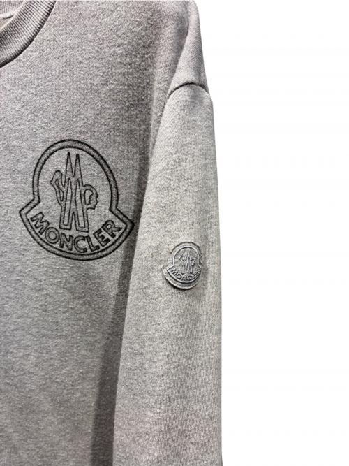 MONCLER（モンクレール）MONCLER (モンクレール) ロゴスウェット グレー サイズ:Mの古着・服飾アイテム