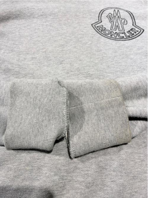 MONCLER（モンクレール）MONCLER (モンクレール) ロゴスウェット グレー サイズ:Mの古着・服飾アイテム