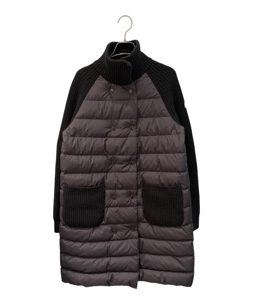 MONCLER（モンクレール）MONCLER (モンクレール) ニット切替ダウンコート ブラック サイズ:XSの古着・服飾アイテム