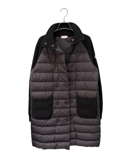 MONCLER（モンクレール）MONCLER (モンクレール) ニット切替ダウンコート ブラック サイズ:XSの古着・服飾アイテム