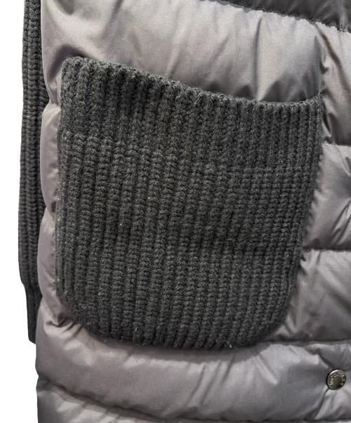 MONCLER（モンクレール）MONCLER (モンクレール) ニット切替ダウンコート ブラック サイズ:XSの古着・服飾アイテム