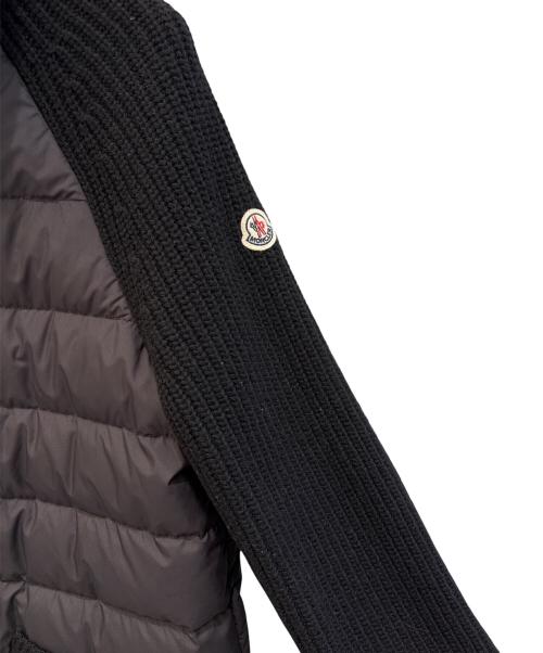 MONCLER（モンクレール）MONCLER (モンクレール) ニット切替ダウンコート ブラック サイズ:XSの古着・服飾アイテム