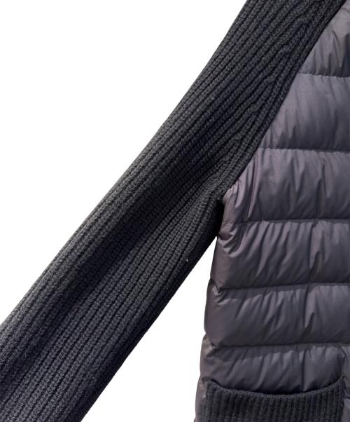 MONCLER（モンクレール）MONCLER (モンクレール) ニット切替ダウンコート ブラック サイズ:XSの古着・服飾アイテム