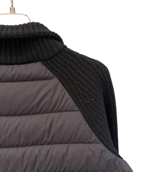 MONCLER（モンクレール）MONCLER (モンクレール) ニット切替ダウンコート ブラック サイズ:XSの古着・服飾アイテム