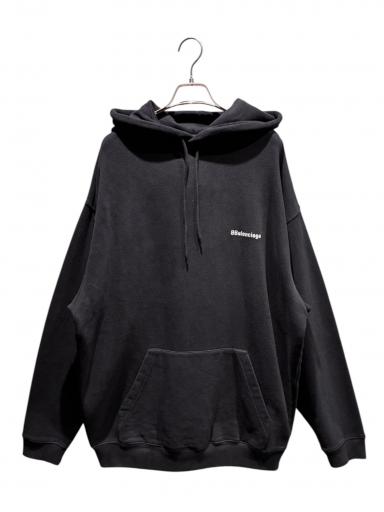 中古・古着通販】BALENCIAGA (バレンシアガ) ロゴパーカー ブラック