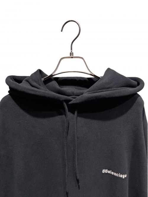 BALENCIAGA（バレンシアガ）BALENCIAGA (バレンシアガ) ロゴパーカー ブラック サイズ:ｓの古着・服飾アイテム