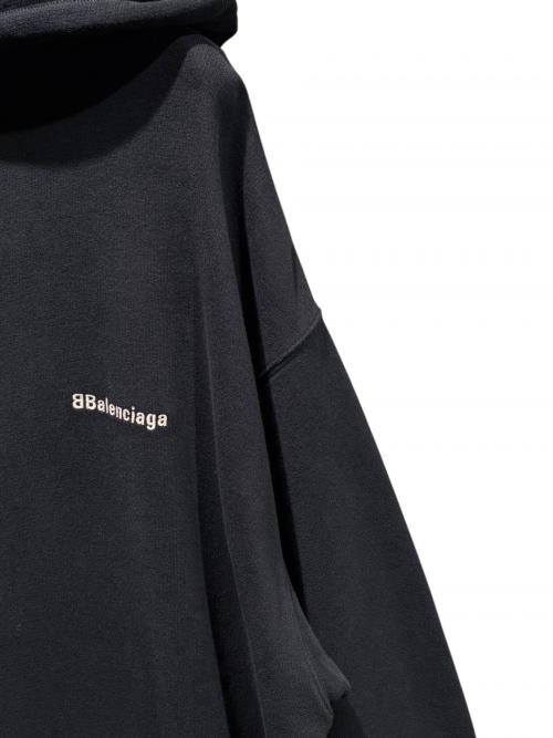 BALENCIAGA（バレンシアガ）BALENCIAGA (バレンシアガ) ロゴパーカー ブラック サイズ:ｓの古着・服飾アイテム