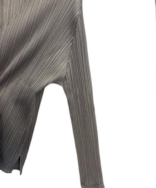 PLEATS PLEASE（プリーツプリーズ）PLEATS PLEASE (プリーツプリーズ) プリーツカットソー グレー サイズ:3の古着・服飾アイテム