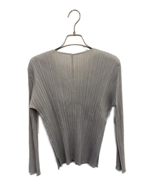 PLEATS PLEASE（プリーツプリーズ）PLEATS PLEASE (プリーツプリーズ) プリーツカットソー グレー サイズ:3の古着・服飾アイテム
