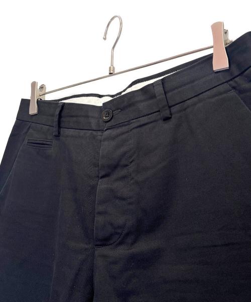 Maison Margiela（メゾンマルジェラ）Maison Margiela (メゾンマルジェラ) コットンツイルトラウザーパンツ ブラック サイズ:48の古着・服飾アイテム
