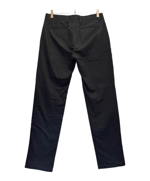 Maison Margiela（メゾンマルジェラ）Maison Margiela (メゾンマルジェラ) コットンツイルトラウザーパンツ ブラック サイズ:48の古着・服飾アイテム