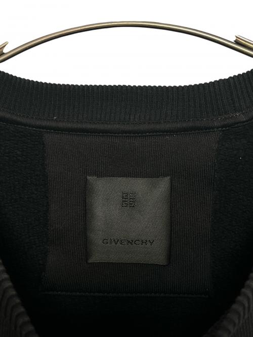GIVENCHY（ジバンシィ）GIVENCHY (ジバンシィ) メタル ディティール オーバーサイズ スウェット ブラック サイズ:Sの古着・服飾アイテム