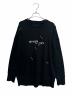 GIVENCHY（ジバンシィ）の古着「メタル ディティール オーバーサイズ スウェット」｜ブラック