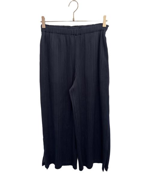 PLEATS PLEASE（プリーツプリーズ）PLEATS PLEASE (プリーツプリーズ) クロップ丈・ハーフパンツ ネイビー サイズ:4の古着・服飾アイテム