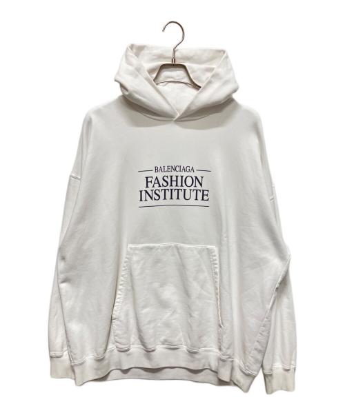 BALENCIAGA（バレンシアガ）BALENCIAGA (バレンシアガ) ロゴパーカー ホワイト サイズ:XXSの古着・服飾アイテム