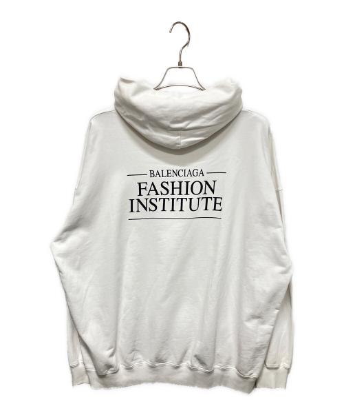 BALENCIAGA（バレンシアガ）BALENCIAGA (バレンシアガ) ロゴパーカー ホワイト サイズ:XXSの古着・服飾アイテム