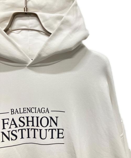 BALENCIAGA（バレンシアガ）BALENCIAGA (バレンシアガ) ロゴパーカー ホワイト サイズ:XXSの古着・服飾アイテム