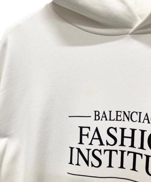 BALENCIAGA（バレンシアガ）BALENCIAGA (バレンシアガ) ロゴパーカー ホワイト サイズ:XXSの古着・服飾アイテム