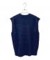 JIL SANDER (ジルサンダー) シルクニットベスト ネイビー サイズ:34：18000円