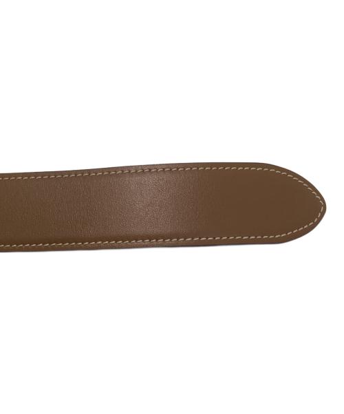 MIU MIU（ミュウミュウ）MIU MIU (ミュウミュウ) Leather Belt/レザーベルト/5CC536 ブラウン サイズ:85の古着・服飾アイテム