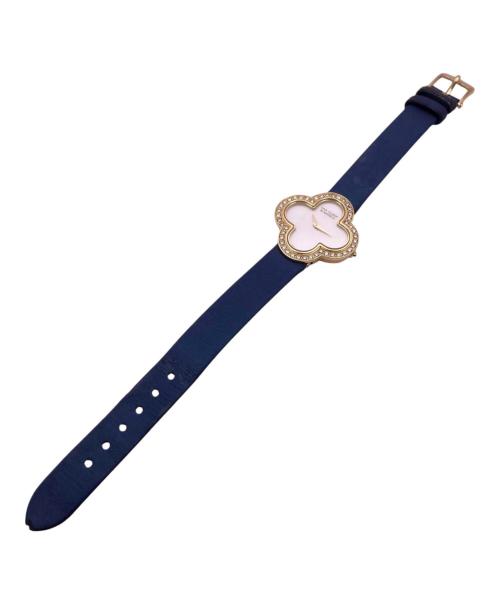 VAN CLEEF & ARPELS（ヴァンクリーフ＆アーペル）VAN CLEEF & ARPELS (ヴァンクリーフ＆アーペル) アルハンブラ ミディアム ウォッチ/ホワイトシェル文字盤/K18YG ホワイトシェル文字盤の古着・服飾アイテム