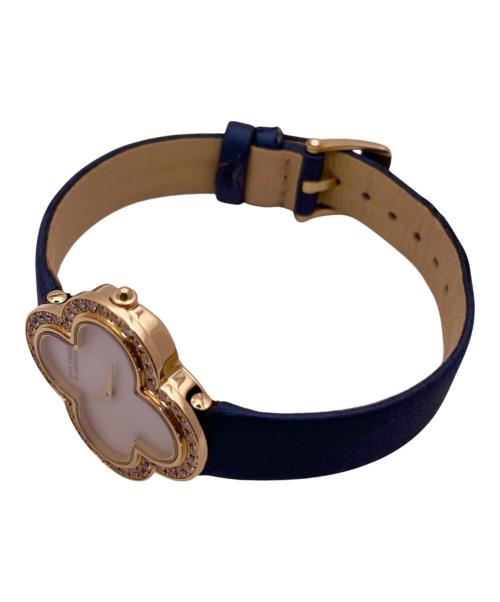 VAN CLEEF & ARPELS（ヴァンクリーフ＆アーペル）VAN CLEEF & ARPELS (ヴァンクリーフ＆アーペル) アルハンブラ ミディアム ウォッチ/ホワイトシェル文字盤/K18YG ホワイトシェル文字盤の古着・服飾アイテム