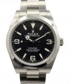ROLEXロレックス）の古着「エクスプローラーⅠ Ref:214270 ブラック文字盤」｜黒文字盤