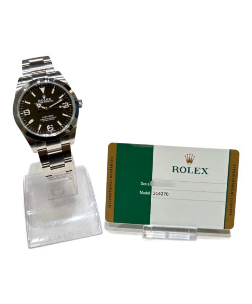 ROLEX（ロレックス）ROLEX (ロレックス) エクスプローラーⅠ Ref:214270 ブラック文字盤 黒文字盤 サイズ:39mmの古着・服飾アイテム