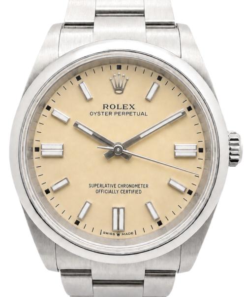 ROLEX（ロレックス）ROLEX (ロレックス) Oyster Perpetual 36/オイスター パーペチュアル 36/Ref.126000/ベージュ文字盤 ベージュ文字盤 サイズ:36mm/18cmの古着・服飾アイテム