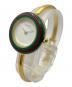 GUCCI (グッチ) チェンジベゼルバングルウォッチ 白文字盤：150000円