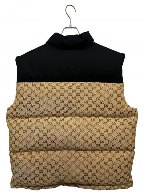 GUCCI（グッチ）GUCCI (グッチ) THE NORTH FACE (ザ ノース フェイス) GGジャガードダウンジャケット ベージュ サイズ:Mの古着・服飾アイテム