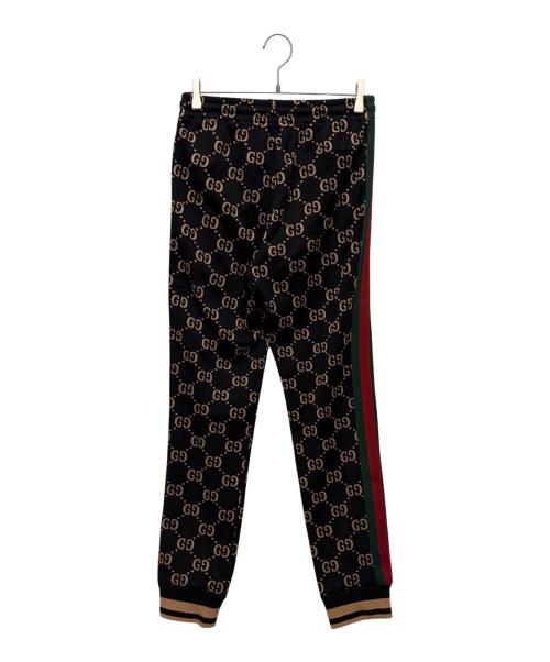 GUCCI（グッチ）GUCCI (グッチ) GGジャガード サイドライン ジョギング パンツ ブラック サイズ:XSの古着・服飾アイテム
