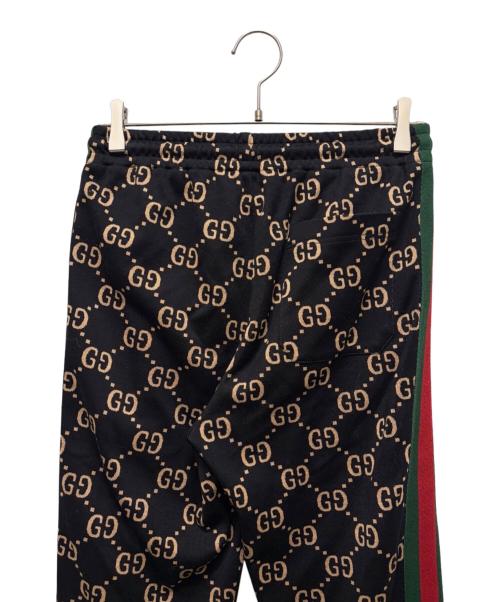 GUCCI（グッチ）GUCCI (グッチ) GGジャガード サイドライン ジョギング パンツ ブラック サイズ:XSの古着・服飾アイテム
