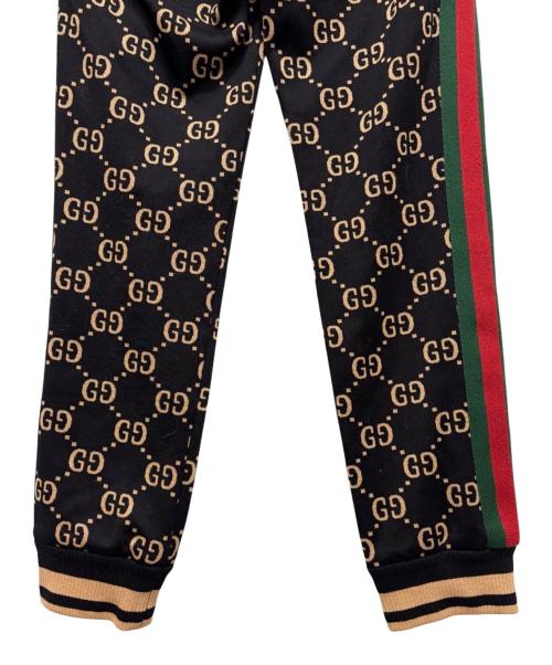 GUCCI（グッチ）GUCCI (グッチ) GGジャガード サイドライン ジョギング パンツ ブラック サイズ:XSの古着・服飾アイテム