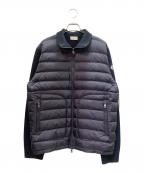 MONCLERモンクレール）の古着「CARDIGAN TRICOT/ダウン切替ニット/G209198B50700 A9341」｜ネイビー
