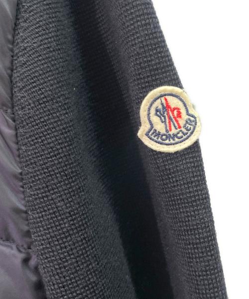 MONCLER（モンクレール）MONCLER (モンクレール) CARDIGAN TRICOT/ダウン切替ニット/G209198B50700 A9341 ネイビー サイズ:XLの古着・服飾アイテム