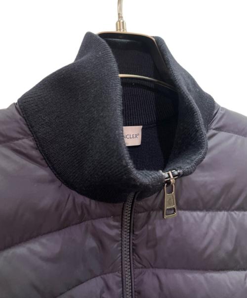 MONCLER（モンクレール）MONCLER (モンクレール) CARDIGAN TRICOT/ダウン切替ニット/G209198B50700 A9341 ネイビー サイズ:XLの古着・服飾アイテム