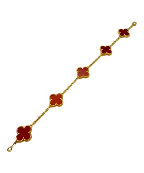 VAN CLEEF & ARPELS（ヴァンクリーフ＆アーペル）VAN CLEEF & ARPELS (ヴァンクリーフ＆アーペル) ヴィンテージアルハンブラ 5P カーネリアン ブレスレットの古着・服飾アイテム