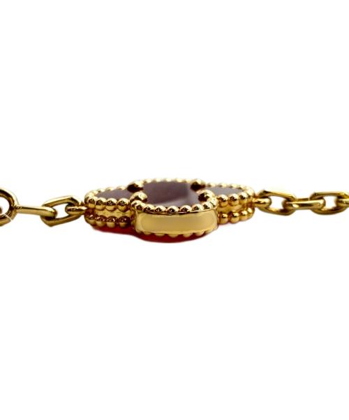 VAN CLEEF & ARPELS（ヴァンクリーフ＆アーペル）VAN CLEEF & ARPELS (ヴァンクリーフ＆アーペル) ヴィンテージアルハンブラ 5P カーネリアン ブレスレットの古着・服飾アイテム