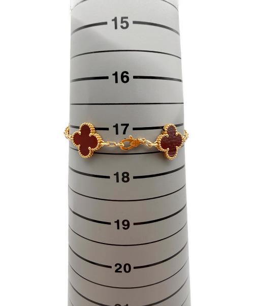 VAN CLEEF & ARPELS（ヴァンクリーフ＆アーペル）VAN CLEEF & ARPELS (ヴァンクリーフ＆アーペル) ヴィンテージアルハンブラ 5P カーネリアン ブレスレットの古着・服飾アイテム