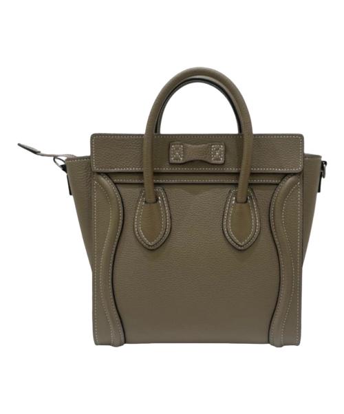 CELINE（セリーヌ）CELINE (セリーヌ) ラゲージナノ グレージュ サイズ:ナノの古着・服飾アイテム