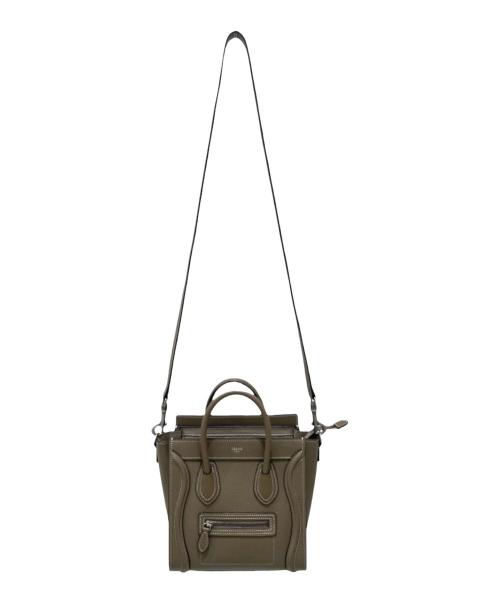 CELINE（セリーヌ）CELINE (セリーヌ) ラゲージナノ グレージュ サイズ:ナノの古着・服飾アイテム