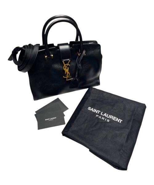 Saint Laurent Paris（サンローランパリ）Saint Laurent Paris (サンローランパリ) Baby Cabas/ベイビーカバス ブラックの古着・服飾アイテム