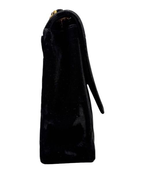 CHANEL（シャネル）CHANEL (シャネル) マトラッセ34 ベロアチェーンショルダーバッグ ブラック サイズ:34の古着・服飾アイテム