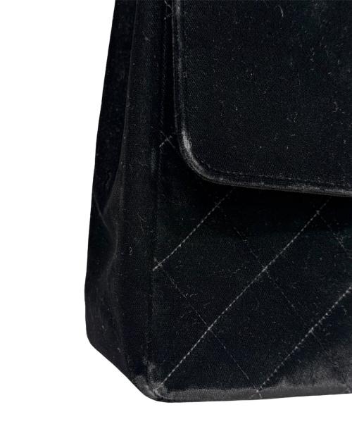 CHANEL（シャネル）CHANEL (シャネル) マトラッセ34 ベロアチェーンショルダーバッグ ブラック サイズ:34の古着・服飾アイテム