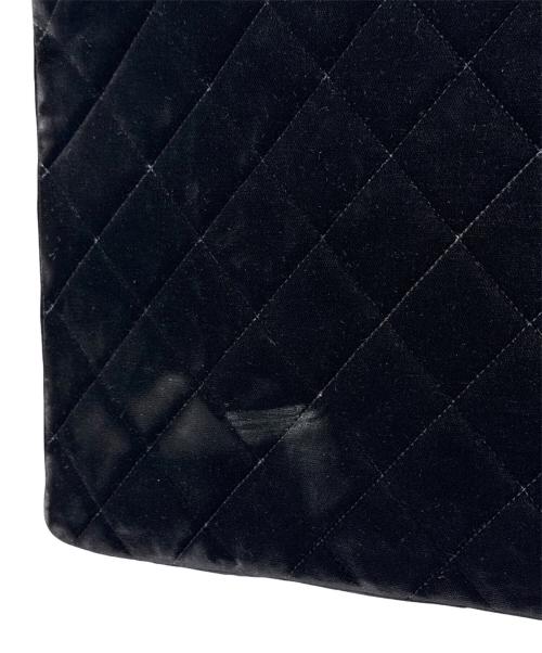 CHANEL（シャネル）CHANEL (シャネル) マトラッセ34 ベロアチェーンショルダーバッグ ブラック サイズ:34の古着・服飾アイテム