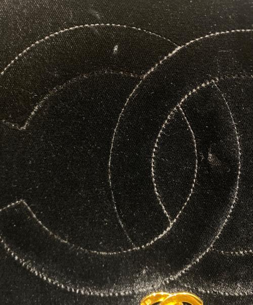 CHANEL（シャネル）CHANEL (シャネル) マトラッセ34 ベロアチェーンショルダーバッグ ブラック サイズ:34の古着・服飾アイテム